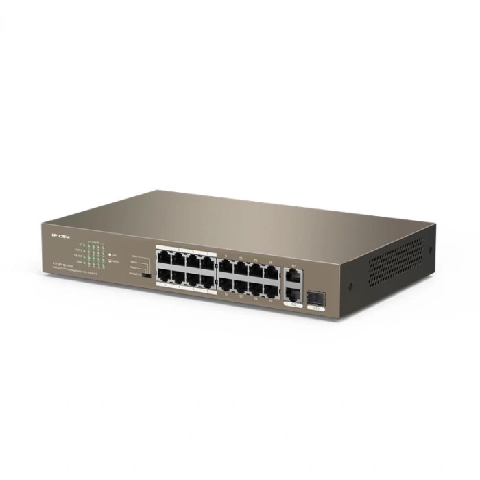 Ip-com F1118p-16-150w 16 Port 10/100+2x1gb Sfp/1xrj45 Combo 150w Poe Rackmount Swıtch
