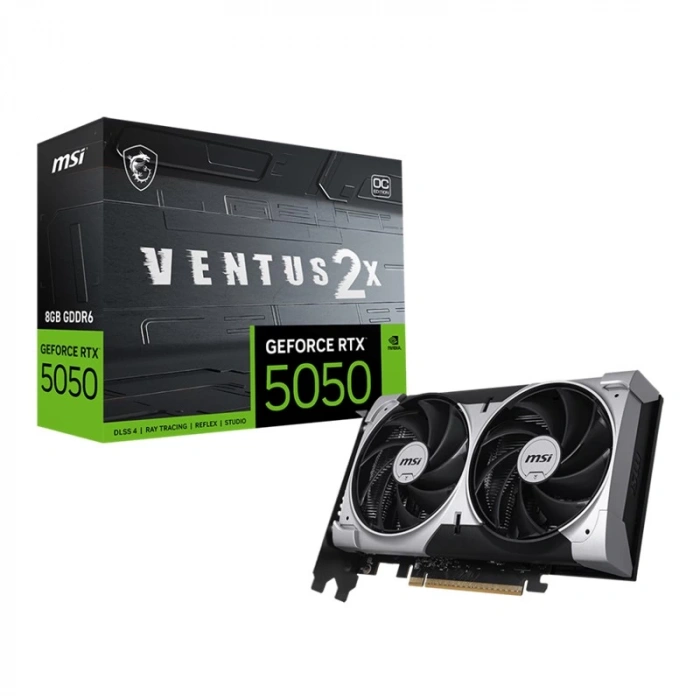 Msı Geforce Rtx5050 8g Ventus 2x Oc 8gb Gddr6 128bıt 1xhdmı 3xdp Ekran Kartı