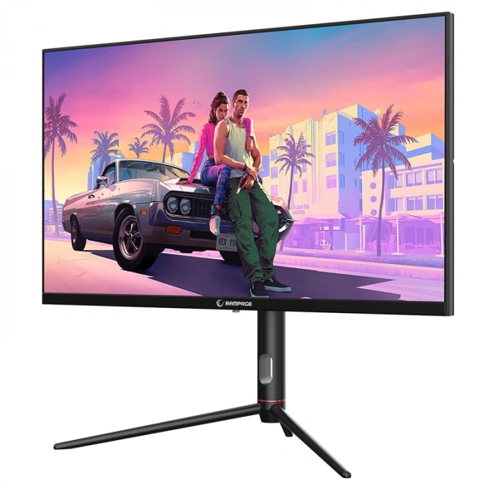 Rampage Glacıer Gl27r180Q 27 180hz 1ms Auo Ips Qhd 2k Pivot Siyah Oyuncu Monitörü