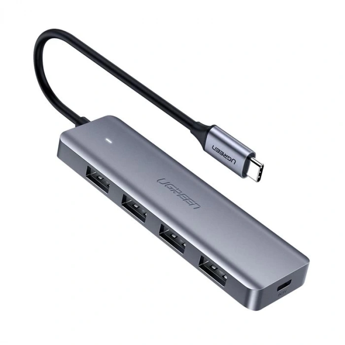Ugreen Type-c Usb 3.0 4 Port Usb Hub Çoklayıcı Gri 70336