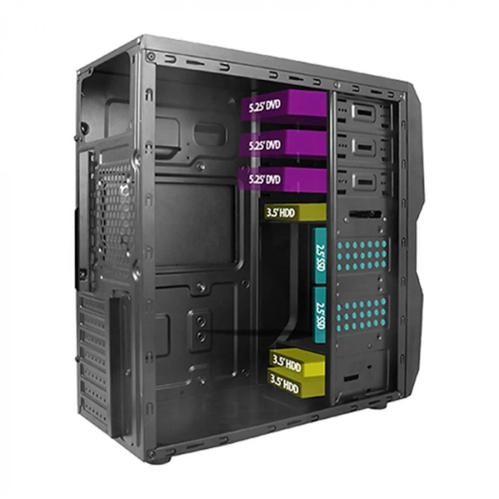 Vento Ta-k62 750w 1x80mm Fan Usb 3.0 Mıdı Tower Siyah Kasa