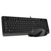 A4 Tech F1010 Q Usb Gri Mm Kablolu Klavye Mouse Set