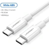 Ugreen Usb-c 60w 3a Qc Pd Hızlı Şarj Kablosu 1 Mt Beyaz 60518