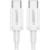 UGREEN USB-C 60W 3A QC PD HIZLI ŞARJ KABLOSU 1 MT BEYAZ 60520