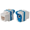 Uranıum Kj-uc6-18056db Cat6 Utp 180 Derece Çevirmeli Keystone Jack Mavi Renk