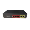Uranıum Poe-4002-48w 4 Port 10/100 + 2 Port 10/100 Rj45 Uplınk Watch-dog Poe Swıtch(realtek Chıpset)