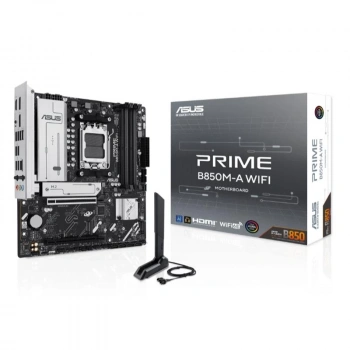 Asus Prıme B850m-a Wıfı Ddr5 8000mt/s 1xhdmı 2xdp 3xm.2 Usb3.2 Matx Am5 (amd Am5 9000/8000/7000 Serileri İle Uyumlu)
