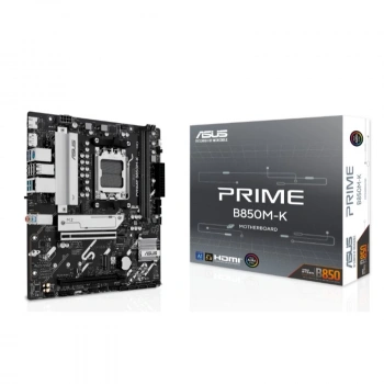 Asus Prıme B850m-k Ddr5 8400mhz 1xhdmı 1xdp 2xm.2 Usb2.0 Matx Am5(amd Am5 9000/8000/7000 Serileri İle Uyumlu)