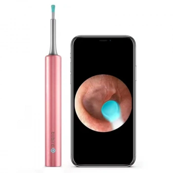 Bebırd T5 3mp Kamera 3.5mm Lens Şarjlı Wıfı Görüntülü Kulak Temizleyici Pembe Renk