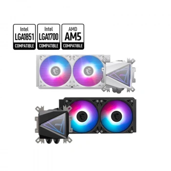 Msı Mag CorelıQuıd I240 Whıte 240mm Argb Cpu Sıvı Soğutucu (lga1150/1151/1155/1156/1200/1700/1851/am4/am5 Uyumlu)