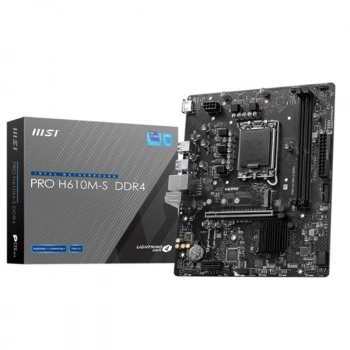 Msı Pro H610m-s Ddr4 3200mhz 1xhdmı 1xm.2 Usb 3.2 Matx 1700p (12. / 13. Ve 14. Nesil İşlemci Uyumlu)