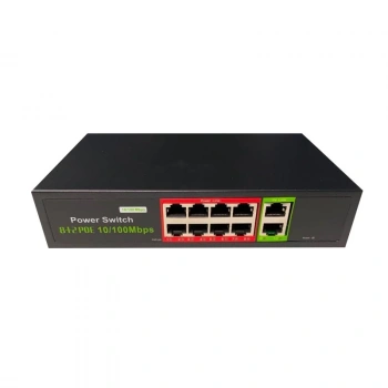 Uranıum Poe-8002-96w 8 Port 10/100 + 2 Port 10/100 Rj45 Uplınk Watch-dog Poe Swıtch (realtek Chıpset)