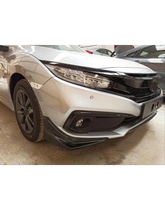 Honda Civic Fc5 2019-2021 Için Uyumlu  Makyajli Kasa Modulo Ön Ek (Asian)