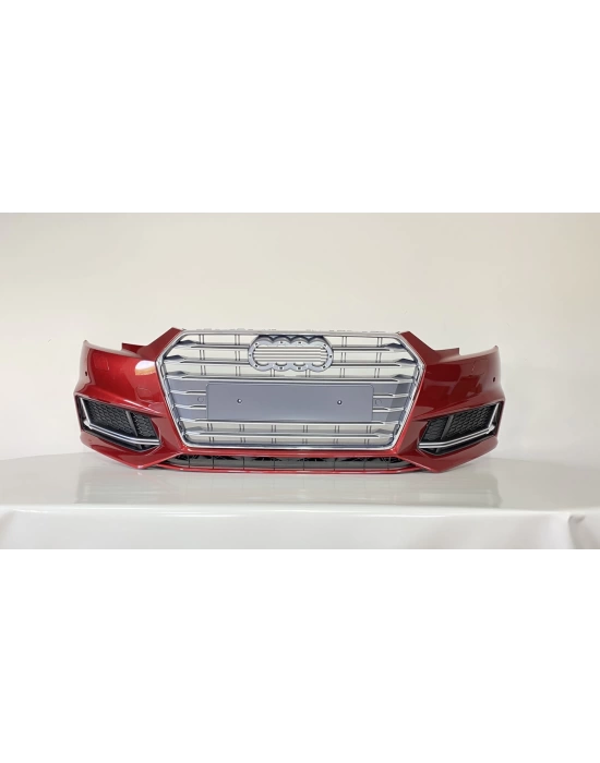 Audi A4 2016-2019 Için Uyumlu S4 Ön Tampon Panjur Seti (Yeni Tip Kapak)