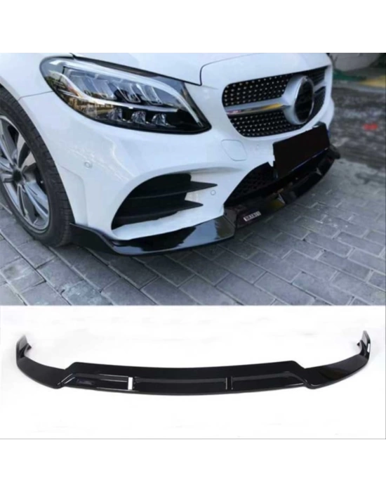 Mercedes W205 2019+ C Serisi Ön Lip Brabus - Piano Black (Parlak Siyah)