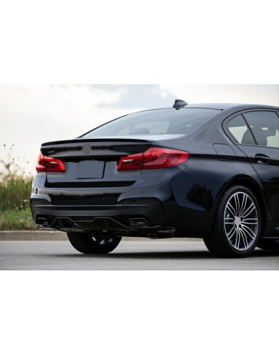BMW 5 Serisi G30 Için Uyumlu Hybrid Spoiler - Piano Black (Parlak Siyah)