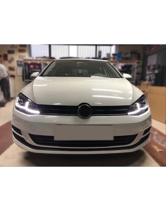 Volkswagen Golf 7 Mk7 2012-2018 Için Uyumlu J Led Far Silver