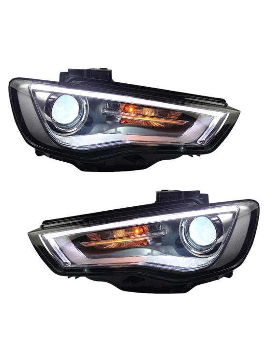 Audi A3 2013-2016 Uyumlu LED Far Ampul Dahil Set (Halojen Farlı Modeller ile Uyumludur)