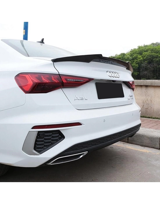 Audi A3 2021+ Sedan Uyumlu M4 Model Spoiler - Piano Black