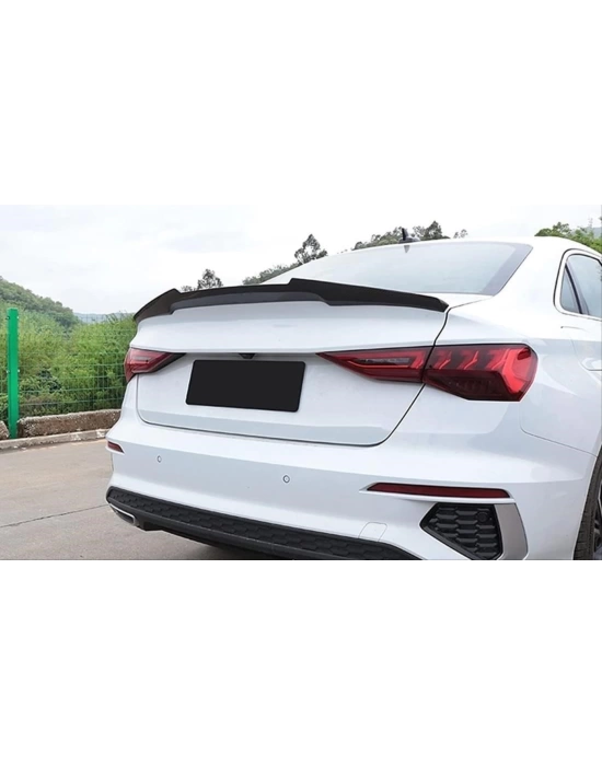 Audi A3 2021+ Sedan Uyumlu M4 Model Spoiler - Piano Black