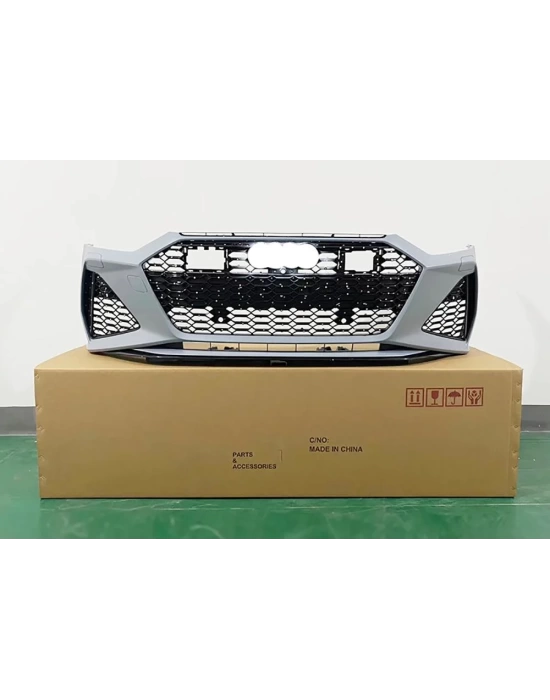 Audi A7 2019-2021 Uyumlu Rs7 Ön Tampon Panjur Seti