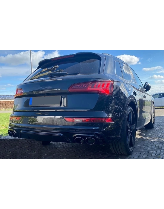 Audi Q5 2018+ Uyumlu SQ5 Difüzör ve Siyah Egzoz Seti - SLine v SQ5 Uyumlu