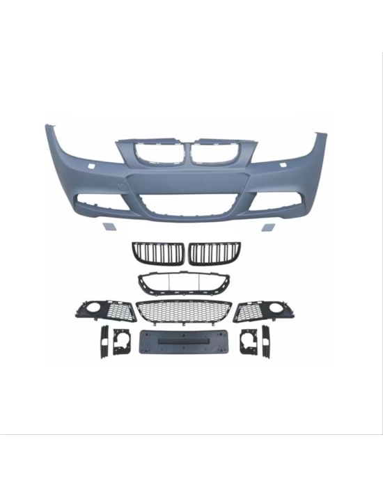 BMW 3 Serisi E90 2007-2012 Uyumlu Lci MT Ön Tampon ve Panjur Seti