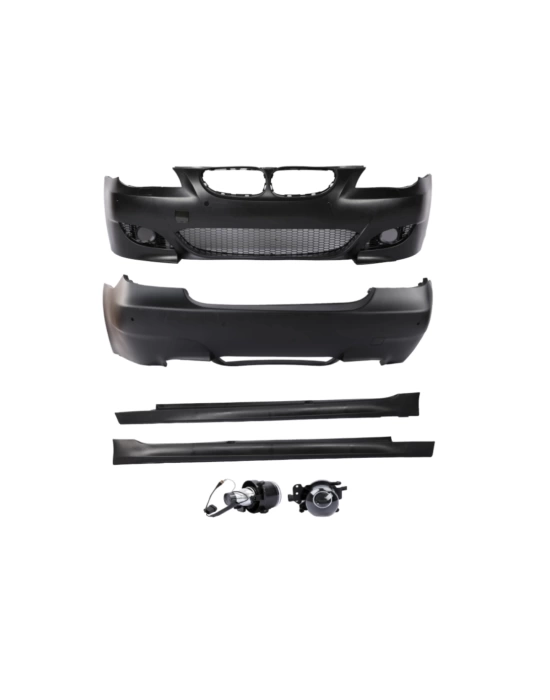 BMW 5 Serisi E60 Uyumlu M5 Body Kit -Full Set (Ön ve Arka Tampon, Marşpiyel, Sisler