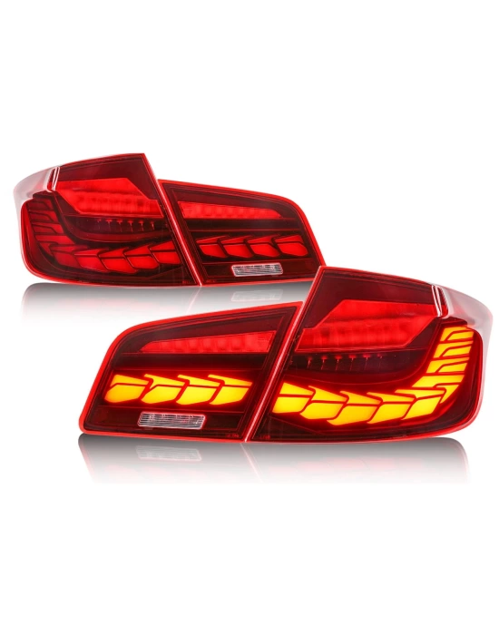 BMW 5 Serisi F10 Uyumlu Dragon GTS LED Stop Set - Kırmızı