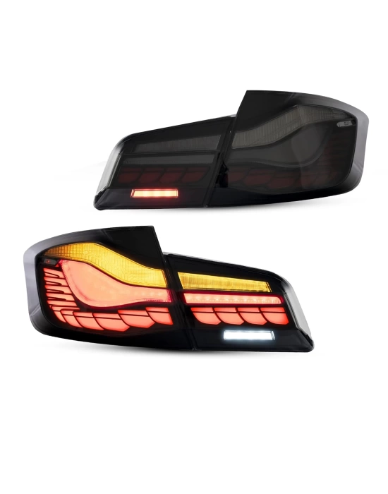 BMW 5 Serisi F10 Uyumlu Dragon GTS LED Stop Set - Smoke