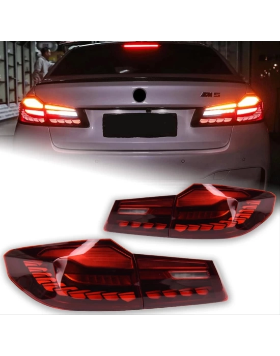 BMW 5 Serisi G30 Uyumlu Drogon GTS LED Stop Set - Kırmızı