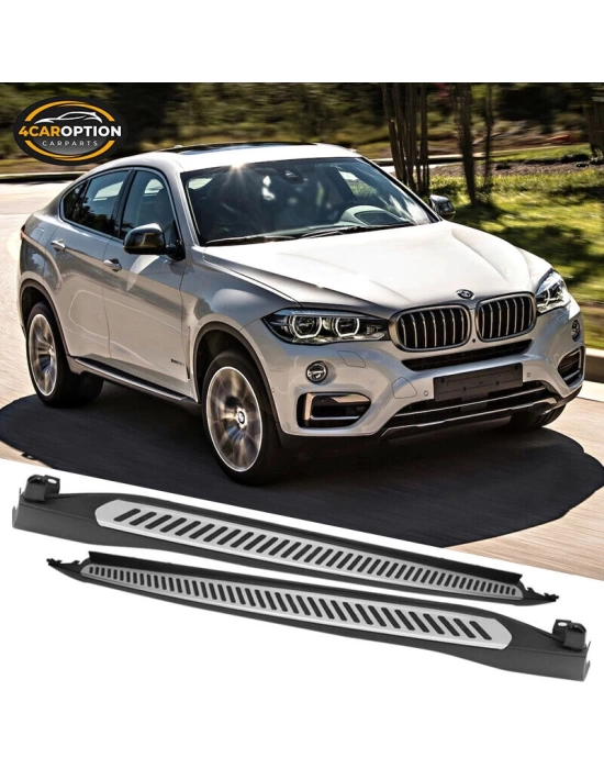 BMW X6 Serisi F16 Uyumlu 2015+ Uyumlu OEM Yan Basamak Seti