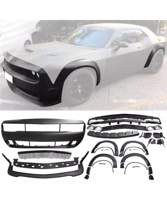 Dodge Challenger 2015-2023 Uyumlu Hellcat(Demon) Ön Tampon - Full Set