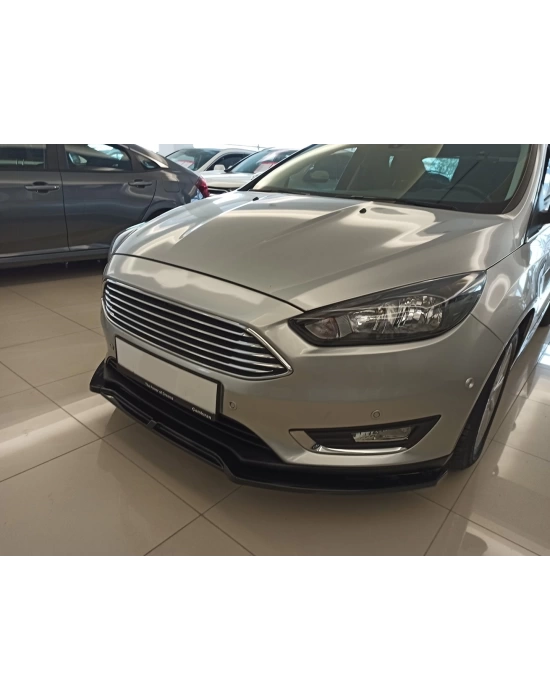 Ford Focus 2014-2018 HB ve Sedan Uyumlu Ön Lip - Piano Black