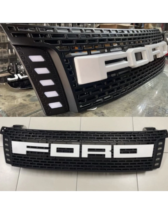 Ford Ranger T6 2012-2015 Ön Panjur Gündüz Ledli Beyaz Yazılı