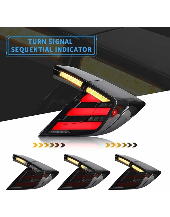 Honda Civc Fk7 2016-2020 HB Uyumlu LED Stop Set - Smoke