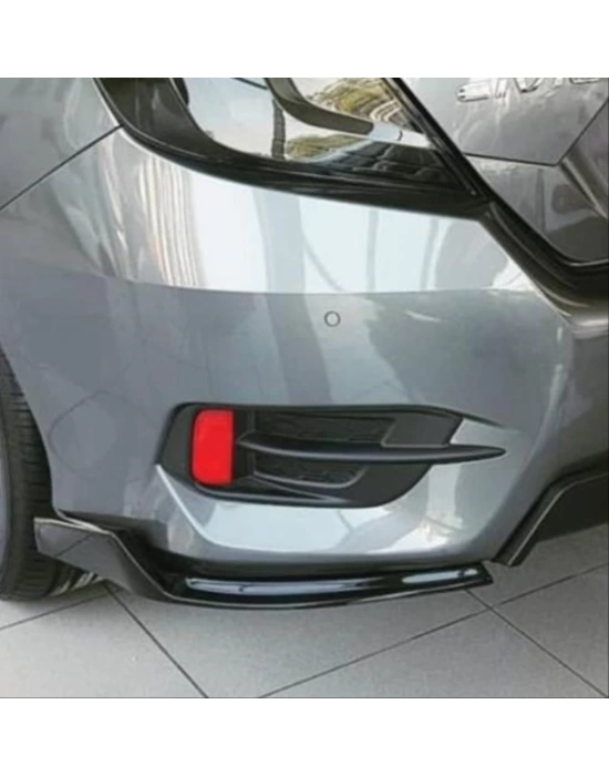 Honda Civic 2016-2020 Uyumlu Arka Çıkıntılı Flap - Piano Black