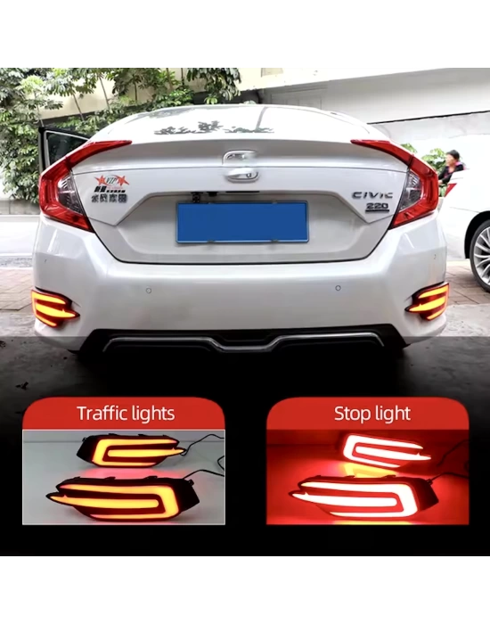 Honda Civic Fc5 2016-2021 Uyumlu LED Arka Sis Seti