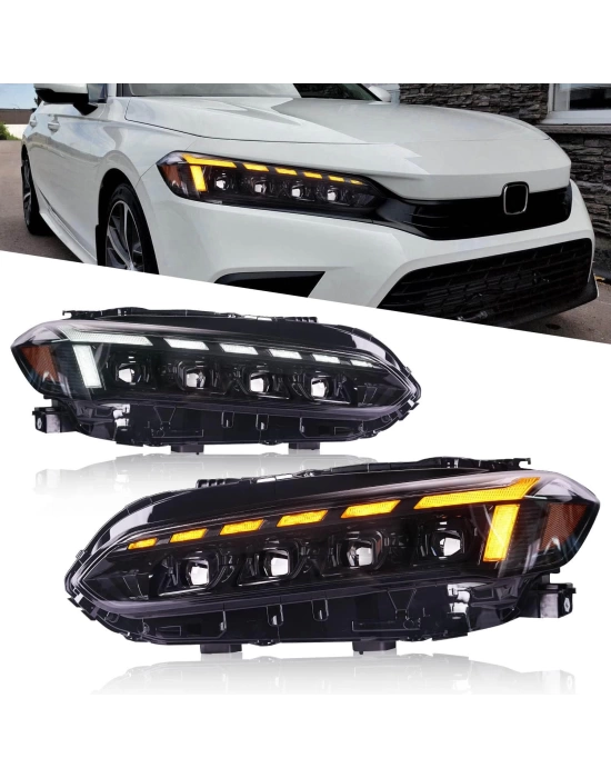 Honda Civic 2022+ Uyumlu 4 Lens LED Far Set