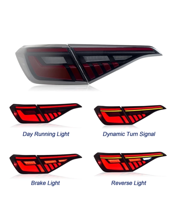 Honda Civic 2022+ Uyumlu Dragon LED Stop Set - Smoke