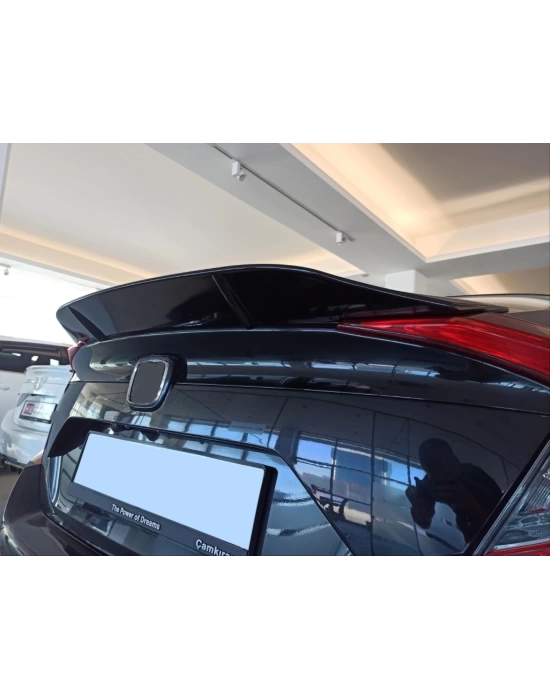 Honda Civic Fc5 2016-2020 Uyumlu DTO Model Spoiler - Piano Black