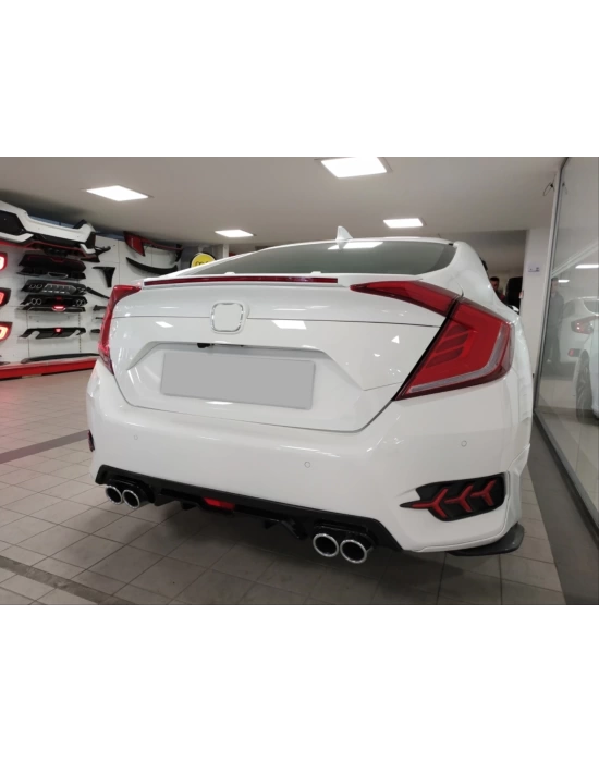 Honda Civic Fc5 2016-2021 Uyumlu LED Spoiler