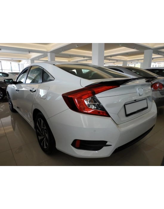 Honda Civic Fc5 2016-2021 Uyumlu V Style Spoiler - Piano Black