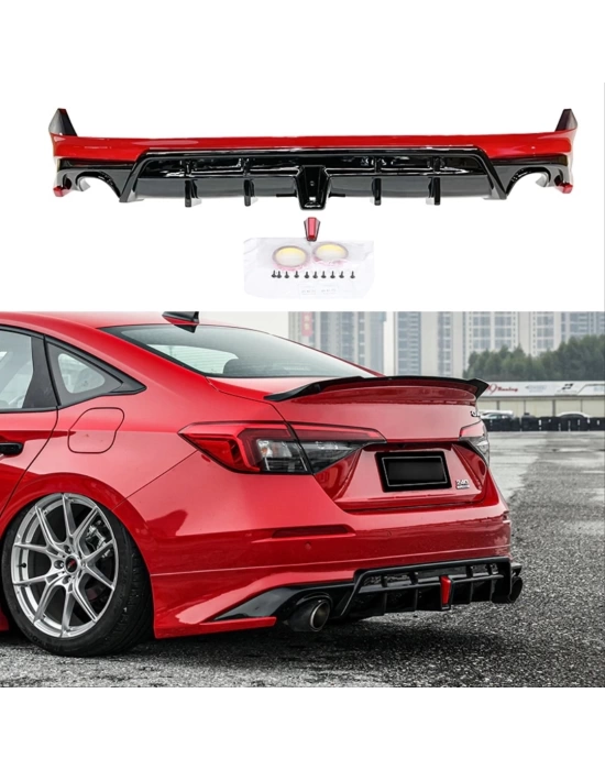 Honda Civic Fe1 2022+ Uyumlu Body Kit (Egzoz Dahil) - Full Set