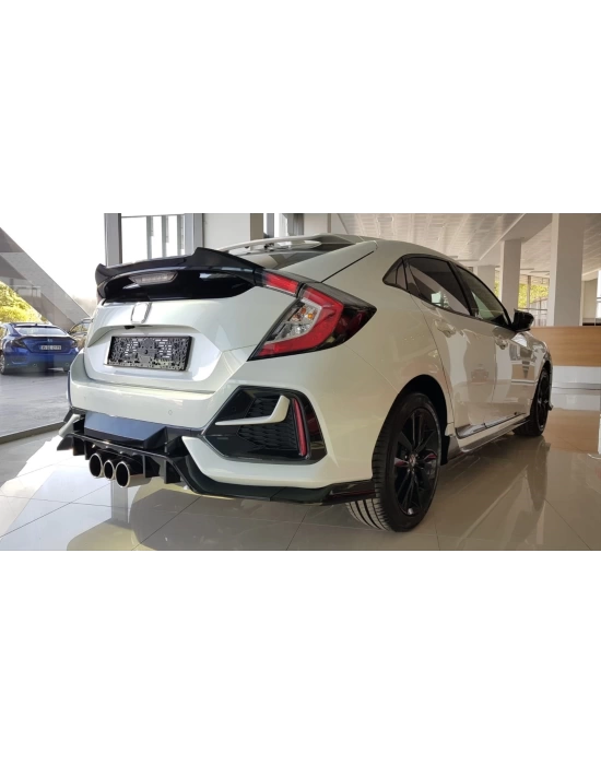 Honda Civic Fk7 Hatchback Uyumlu DTO Model Spoiler - Boyasız