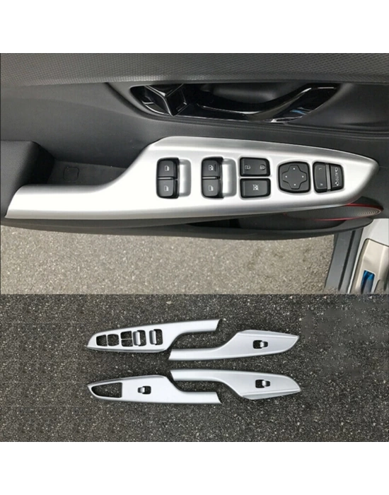 Hyundai Kona Uyumlu Kapı Kolçak Kaplama - Silver