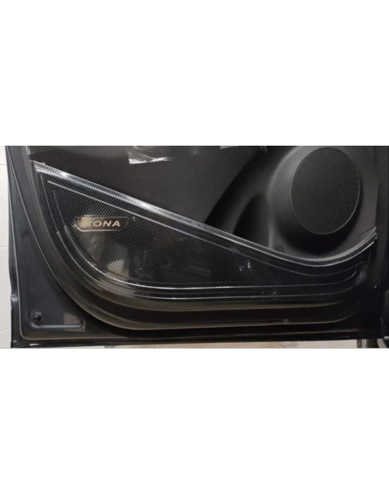 Hyundai Kona Uyumlu Kapı Koruma - Titanyum Siyah