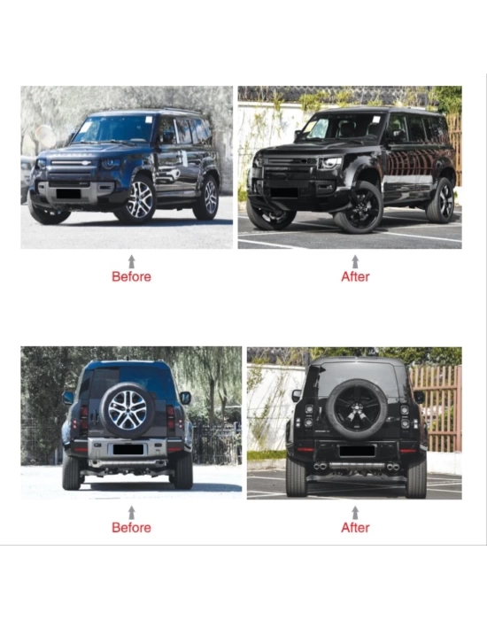 Land Rover Defender 2020+ 110 Uyumlu Black Edition Body Kit - Full Set