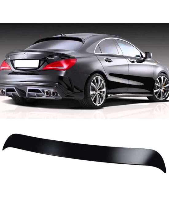 Mercedes CLA Serisi W117 2013-2019 Uyumlu Cam Üstü Spoiler - Piano Black