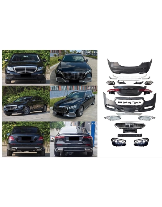 Mercedes E Serisi W213 2016-2019 Uyumlu 2020+ Maybach Görünüm Body Kit - Full Set